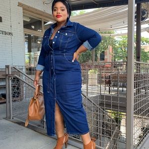 Dark Blue Denim Dress